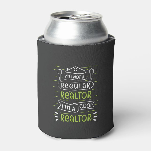 Real Estate Agent Can Cooler (Can Front)