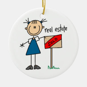 Real Estate Agent Ceramic Ornament