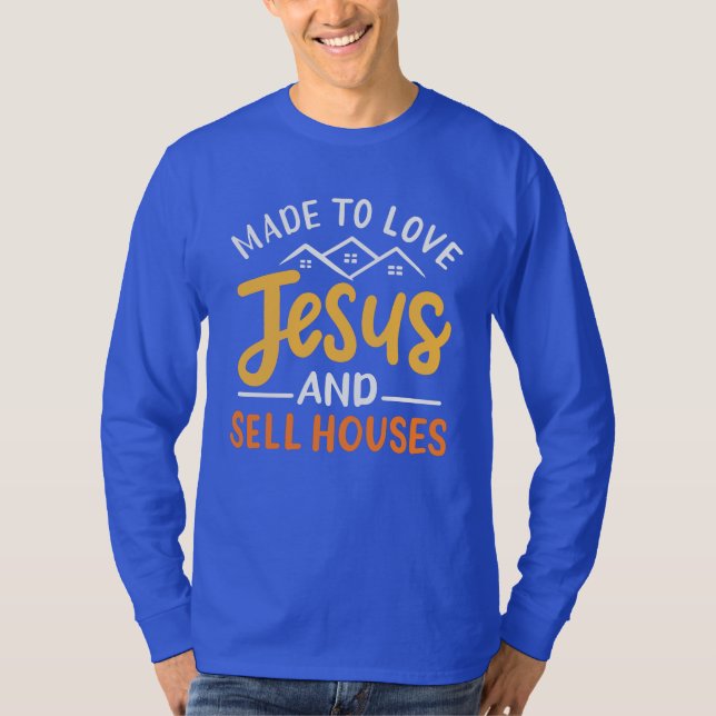 Real Estate Agent Christian Realtor Novelty T-Shirt (Front)