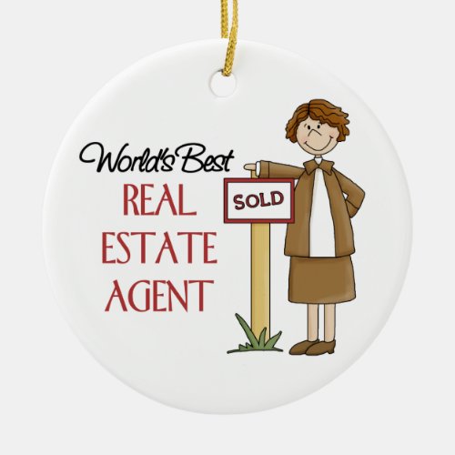 Real Estate Agent Christmas Ornament