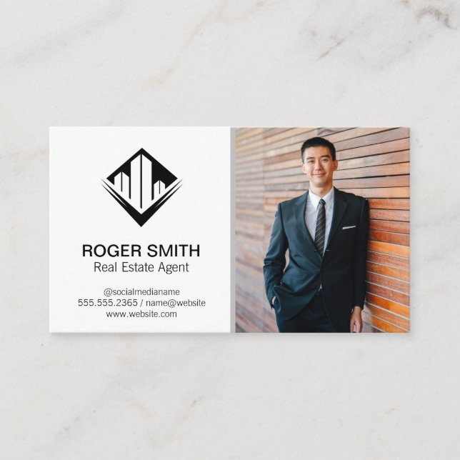 Real Estate Agent | Classic Business Card (Front)
