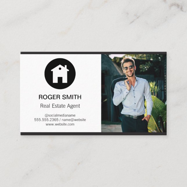 Real Estate Agent | Classic Business Card (Front)