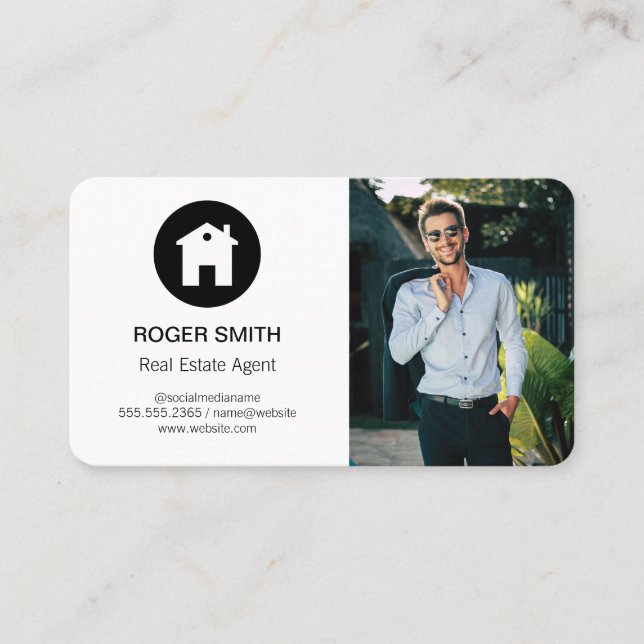 Real Estate Agent | Classic Business Card (Front)