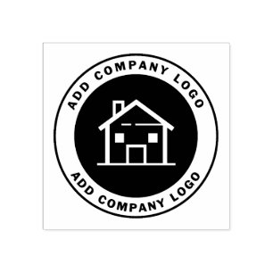 Real Estate Agent Custom Business Logo Rubber Stamp