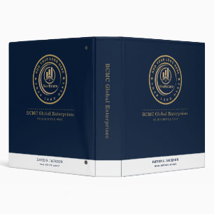 Real Estate Agent Custom Logo Property Branding 3 Ring Binder