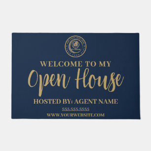 Real Estate Agent   Custom Logo Property Branding Doormat