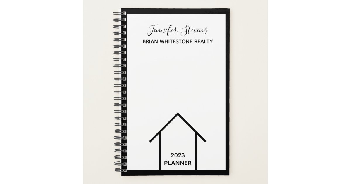 Real Estate Agent Custom Realtor 2023 2024 Planner Zazzle 