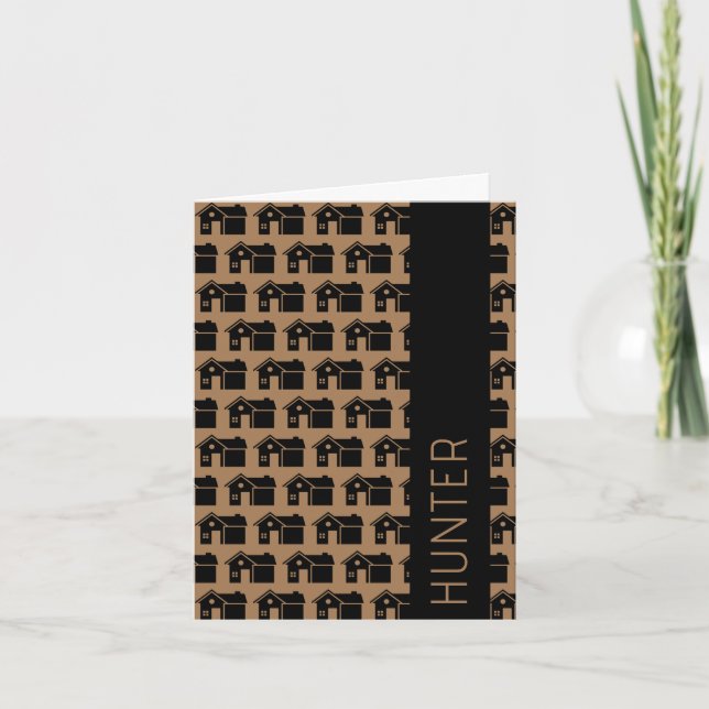 Real Estate Agent Custom Stationery Client Thank You Card (Front)