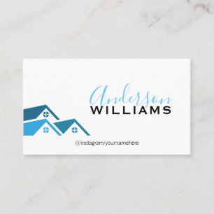 Real Estate Agent Executive Script Business Card