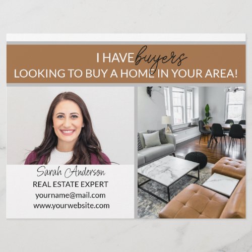 Real Estate Agent farming  CARD shop sign Flyer