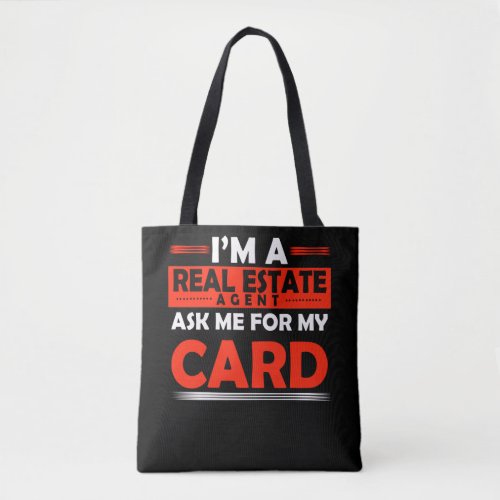 Real Estate Agent Funny House Broker Tote Bag