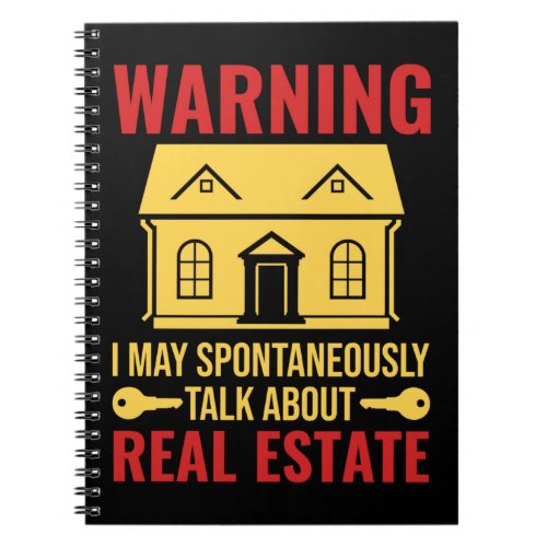 Real Estate Agent Funny Investor Humor Notebook