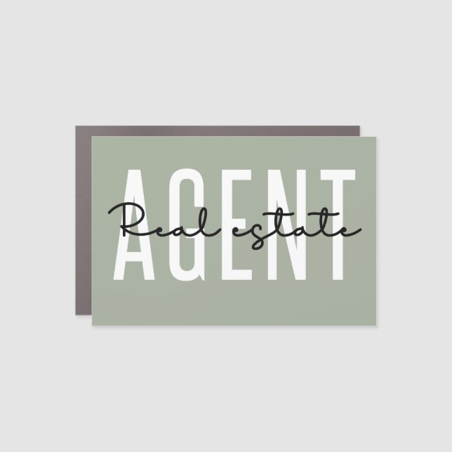 Real Estate Agent | Gifts for Realtor Car Magnet (Front)