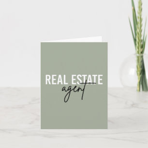 Real Estate Agent Gifts for Realtor Card