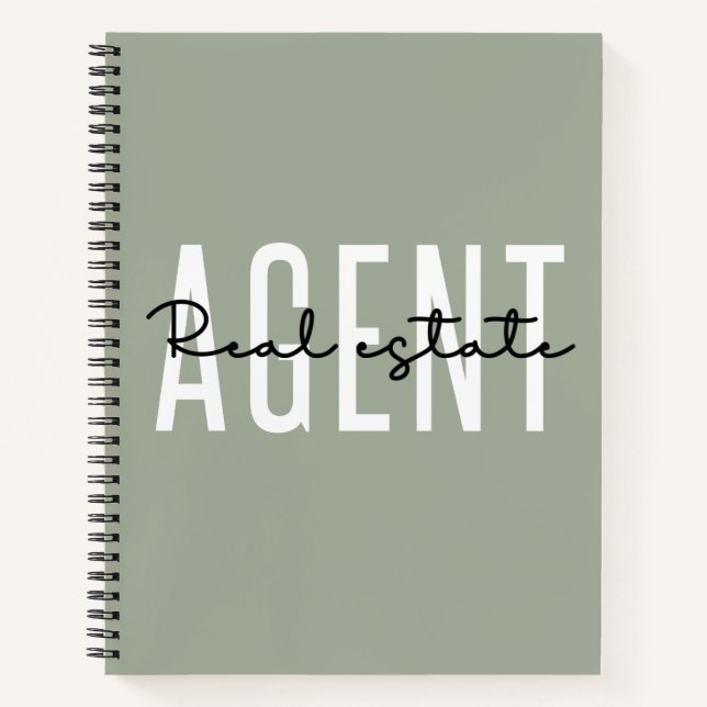 Real Estate Agent | Gifts for Realtor Notebook (Front)