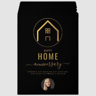 Real Estate Agent Happy Home Anniversary Envelope Mailers