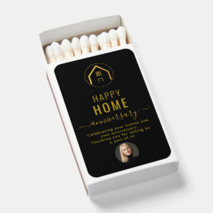 Real Estate Agent Happy Home Anniversary Matchboxes
