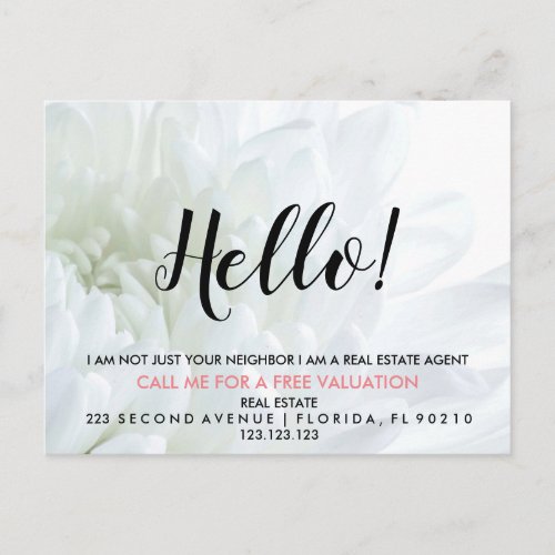 Real Estate Agent HELLO CARD