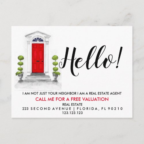 Real Estate Agent HELLO CARD
