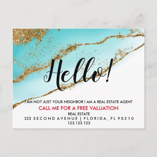 Real Estate Agent HELLO CARD