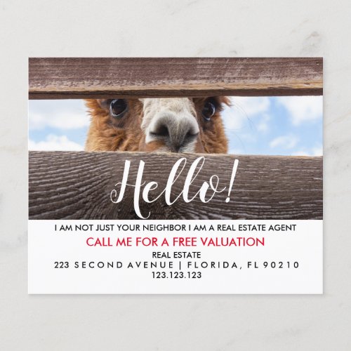 Real Estate Agent HELLO CARD Flyer