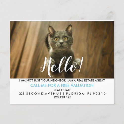 Real Estate Agent HELLO CARD Flyer