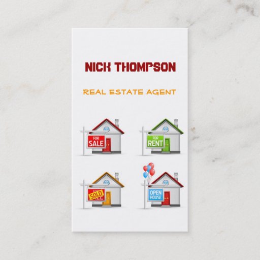 Customizable Real Estate Agent Business Card Template