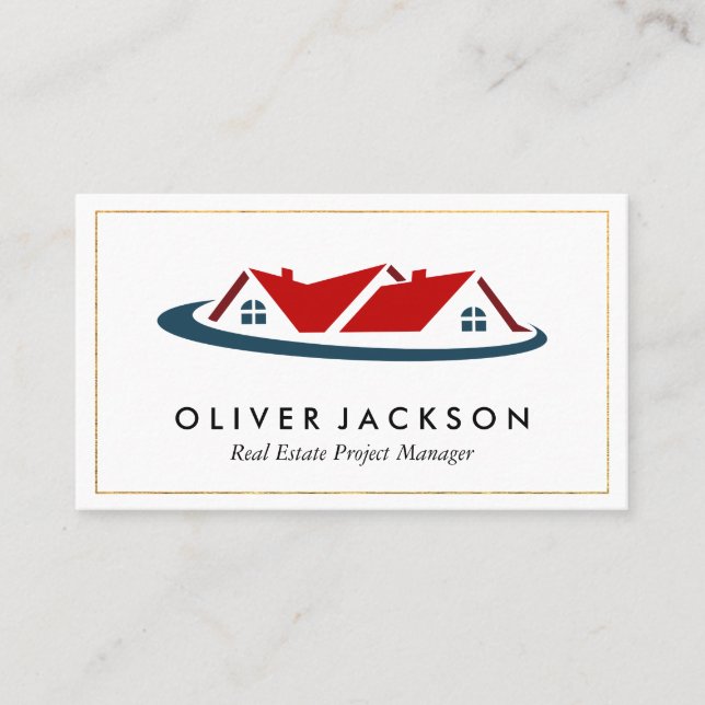 Real Estate Agent | House Business Card (Front)