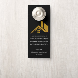 Real Estate Agent House Business Door Hanger