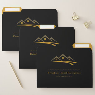 Real Estate Agent House Business File Folder