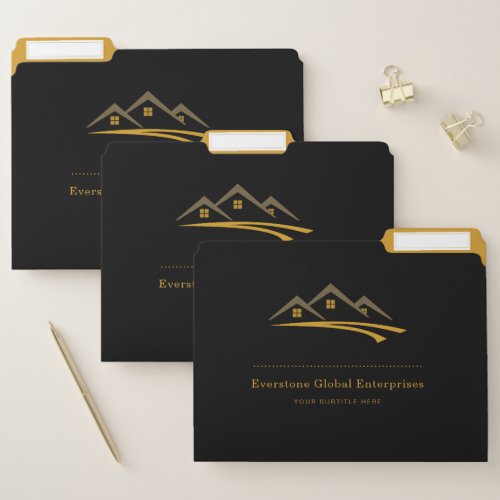 Real Estate Agent House Business File Folder