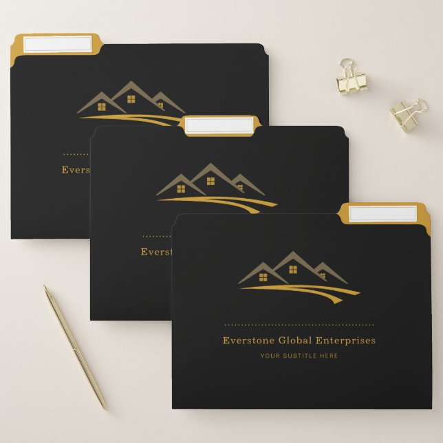 Real Estate Agent  House Business File Folder (Set)