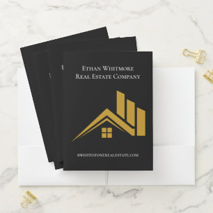 Real Estate Agent House Business Pocket Folder