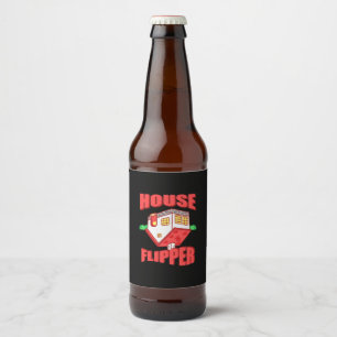 Real Estate Agent House Flipper Beer Bottle Label