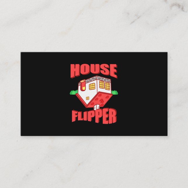 Real Estate Agent House Flipper Business Card (Front)
