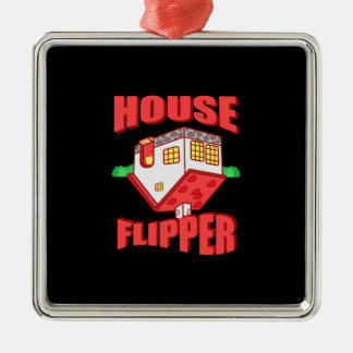 Real Estate Agent House Flipper Metal Ornament