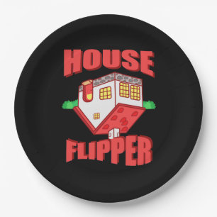 Real Estate Agent House Flipper Paper Plates