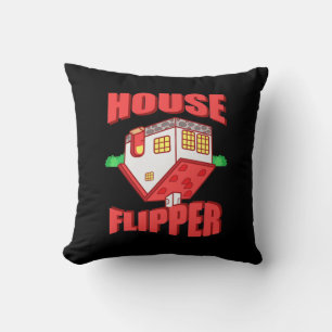 Real Estate Agent House Flipper Throw Pillow