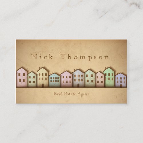 Real Estate Agent House Home Rent Sell Buy Business Card