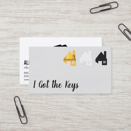 Real Estate Agent  House Logos Business Card