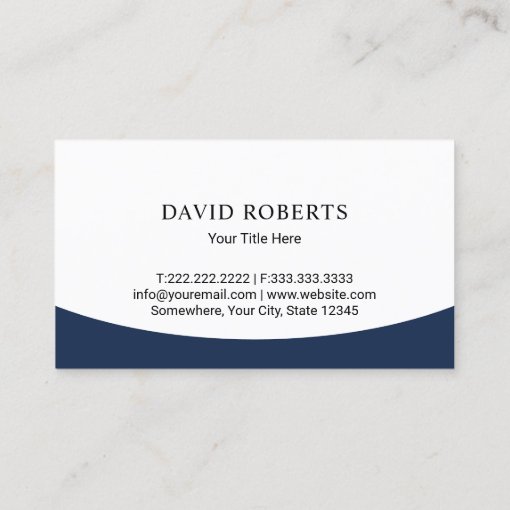 Real Estate Agent House Roof Logo Modern Navy Blue Business Card | Zazzle