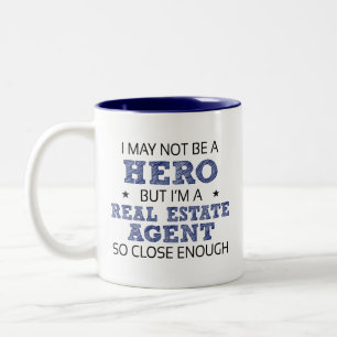 Real Estate Agent Humor Novelty Two-Tone Coffee Mug