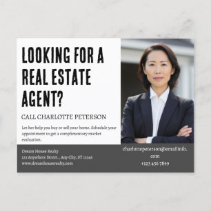 Real Estate Agent Introduction Marketing Farming Postcard