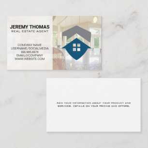 Real Estate Agent Kitchen Realtor Logo Business Card