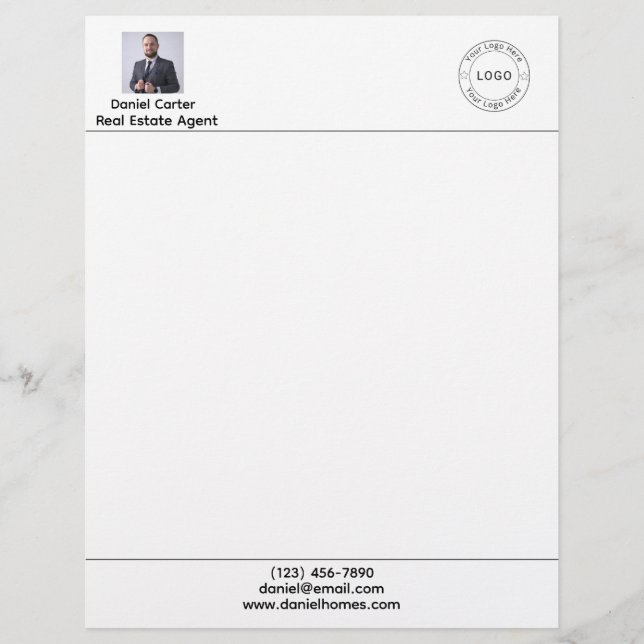 Real Estate agent Letterhead (Front)
