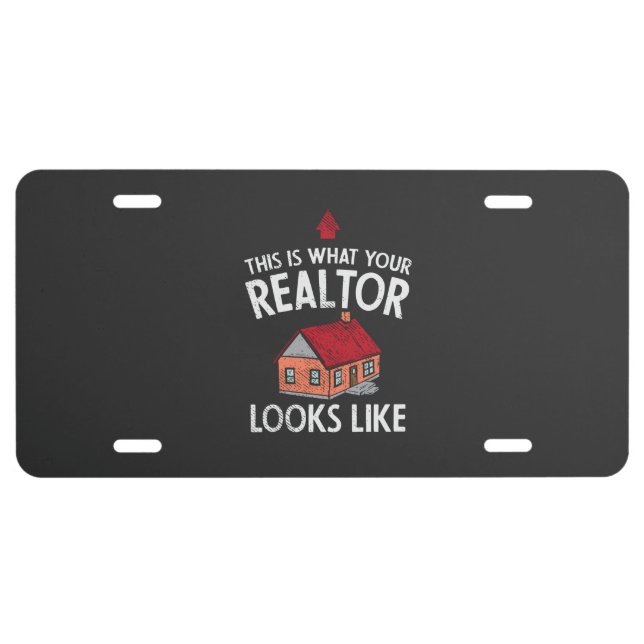Real Estate Agent License Plate (Front)