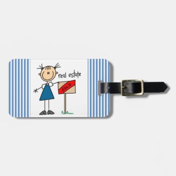 Real Estate Agent Luggage Tag by stick_figures at Zazzle
