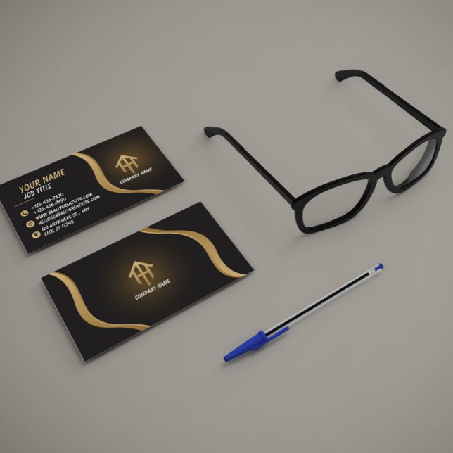 Real Estate Agent Luxury Business Card (Creator Uploaded)