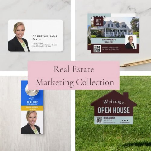 Real Estate Agent Marketing Just Sold QR Code Postcard