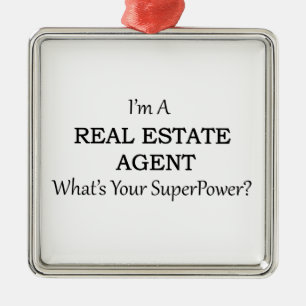 REAL ESTATE AGENT METAL ORNAMENT